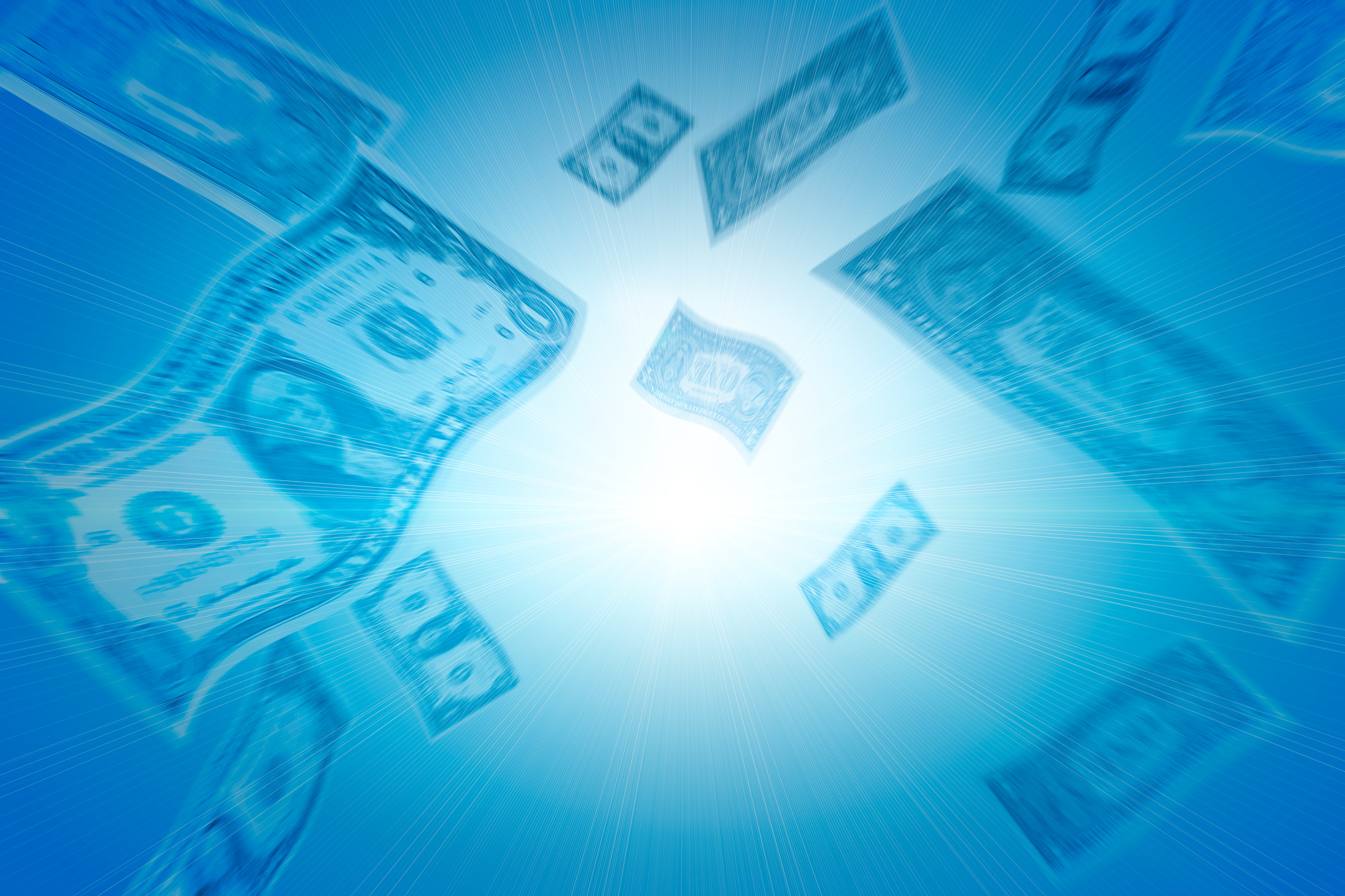 Money Blue Background